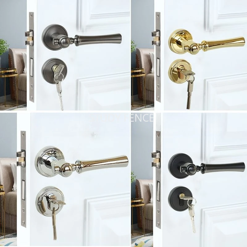 1set of Aluminum Alloy Split Lock Set Home Indoor Silent Door Lock Bedroom Door Lock Suitable for New Door Installation with Key
1set of Aluminum Alloy Split Lock Set Home Indoor Silent Door Lock Bedroom Door Lock Suitable for New Door Installation with Key