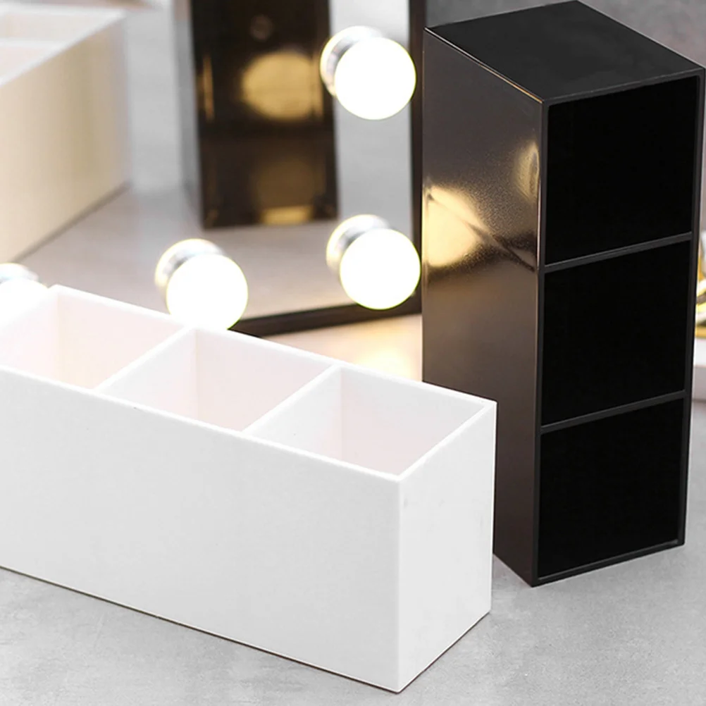 3 Grid Makeup Brushes Storage Box White Space Saving Desktop Holder for Makeup Beauty Products Craft Supplies Organizer
3 Grid Makeup Brushes Storage Box White Space Saving Desktop Holder for Makeup Beauty Products Craft Supplies Organizer