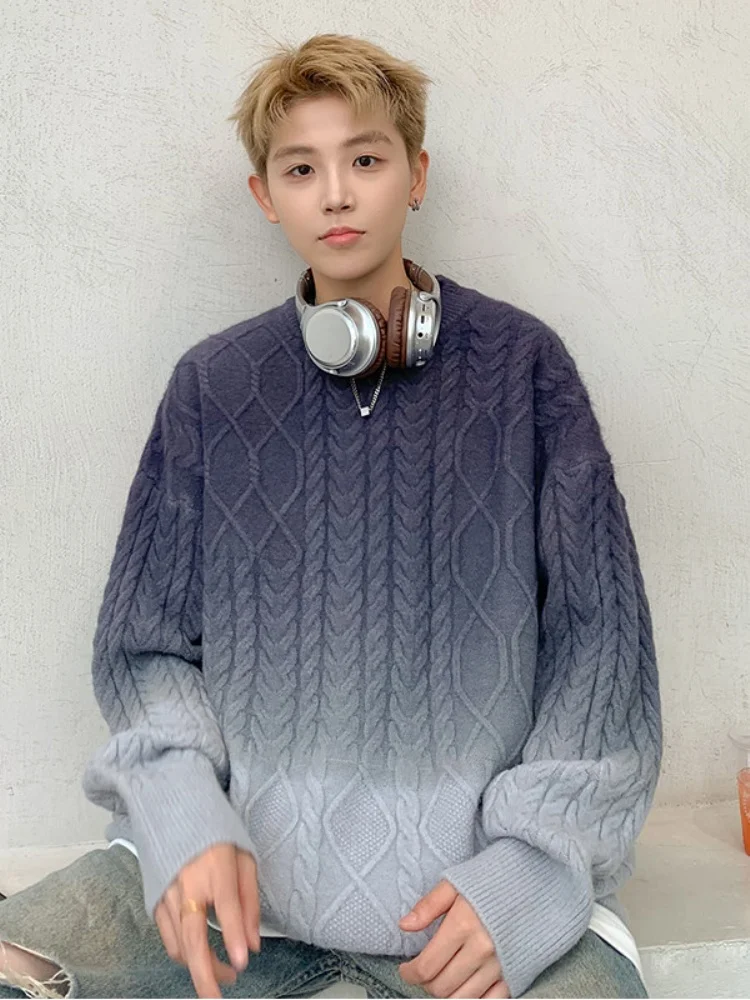 Мужской трикотажный джемпер с круглым вырезом, градиентный цвет, свободный крой, базовый слой, осенне-зимний, повседневный, удобный, для подростков
Мужской трикотажный джемпер с круглым вырезом, градиентный цвет, свободный крой, базовый слой, осенне-зимний, повседневный, удобный, для подростков