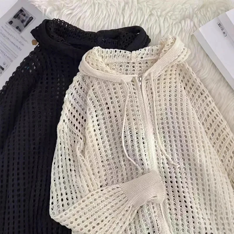 Korean Plaid Sweatshirt Hoodie Jacket Y2K Cardigan Women Spring Autumn Hollow Knit Sweater Ins Loose Coat Sweatshirt Hoodie New
Korean Plaid Sweatshirt Hoodie Jacket Y2K Cardigan Women Spring Autumn Hollow Knit Sweater Ins Loose Coat Sweatshirt Hoodie New