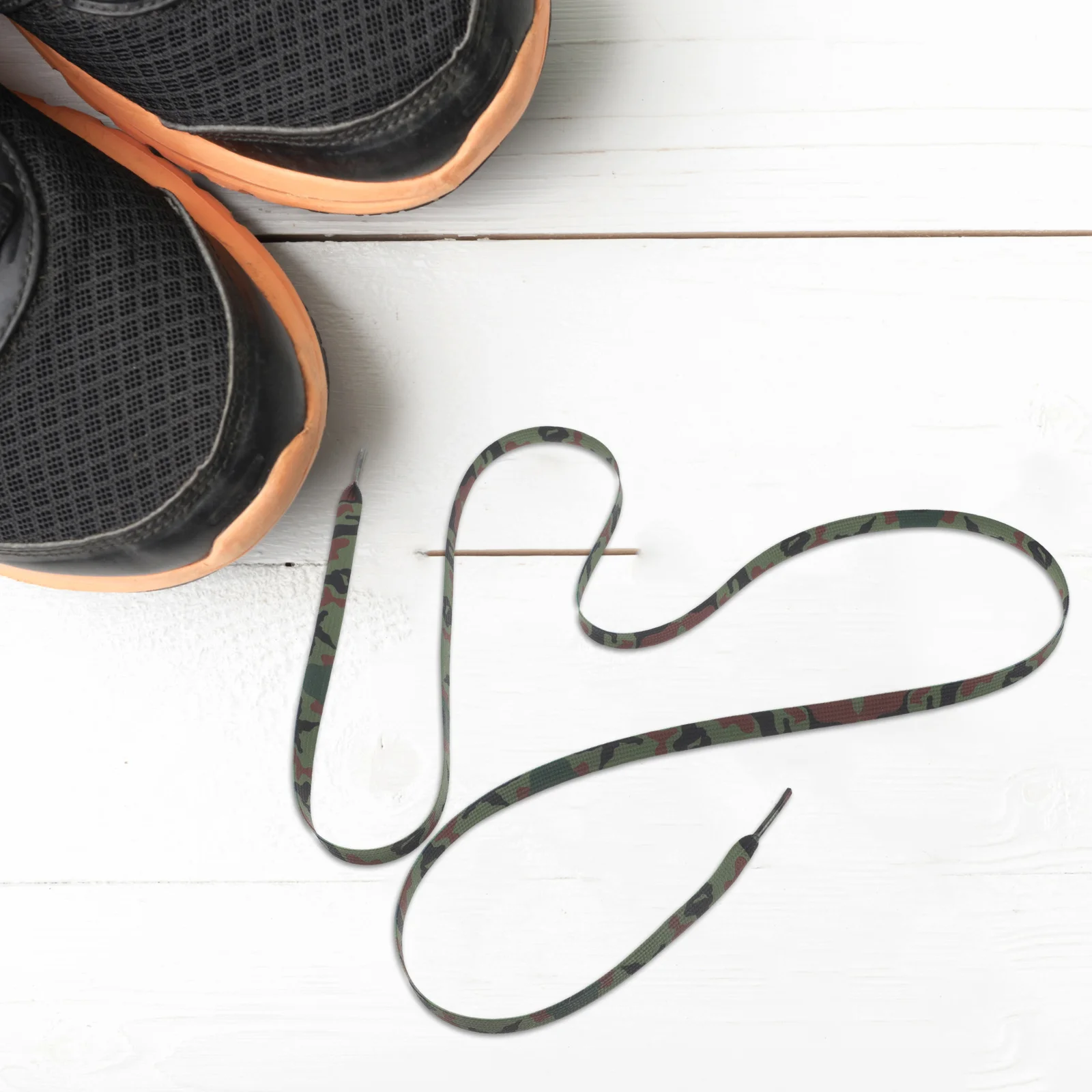 2Pairs Camouflage Printed Shoelaces Colorful Spliced Design Flat Laces for Sneakers Athletic Shoes Outdoor Travel Sports
2Pairs Camouflage Printed Shoelaces Colorful Spliced Design Flat Laces for Sneakers Athletic Shoes Outdoor Travel Sports