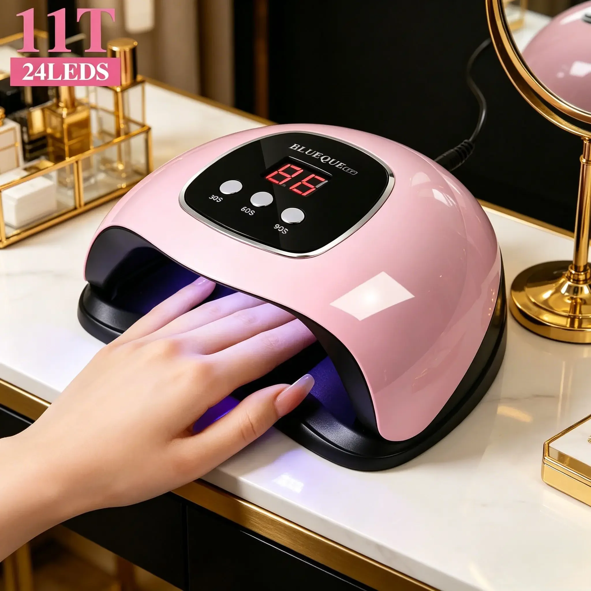 Professional 24‑LED UV Nail Dryer Lamp, USB‑Powered Manicure Light, Fast‑Curing for Gel Nail Polish, Ideal for Home & Salon Use
Professional 24‑LED UV Nail Dryer Lamp, USB‑Powered Manicure Light, Fast‑Curing for Gel Nail Polish, Ideal for Home & Salon Use