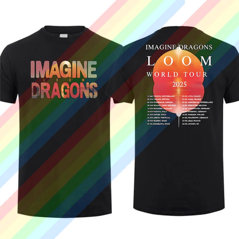 2024 Men T Shirt Casual Imagine Dragons Loom World Tour 2025 T Shirt Rock Band Cartoon Dragon T-shirts100% Cotton Cool Tee S-3XL
2024 Men T Shirt Casual Imagine Dragons Loom World Tour 2025 T Shirt Rock Band Cartoon Dragon T-shirts100% Cotton Cool Tee S-3XL