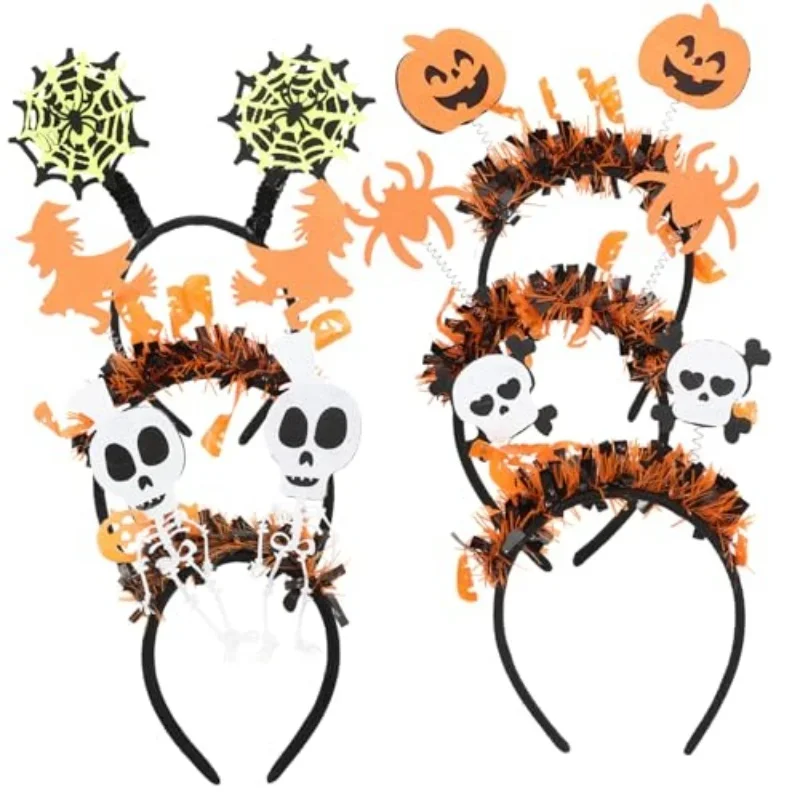 Повязки на голову на Хэллоуин, череп, тыква, скелет, аксессуары для волос для косплея, креативные вечеринки
Повязки на голову на Хэллоуин, череп, тыква, скелет, аксессуары для волос для косплея, креативные вечеринки