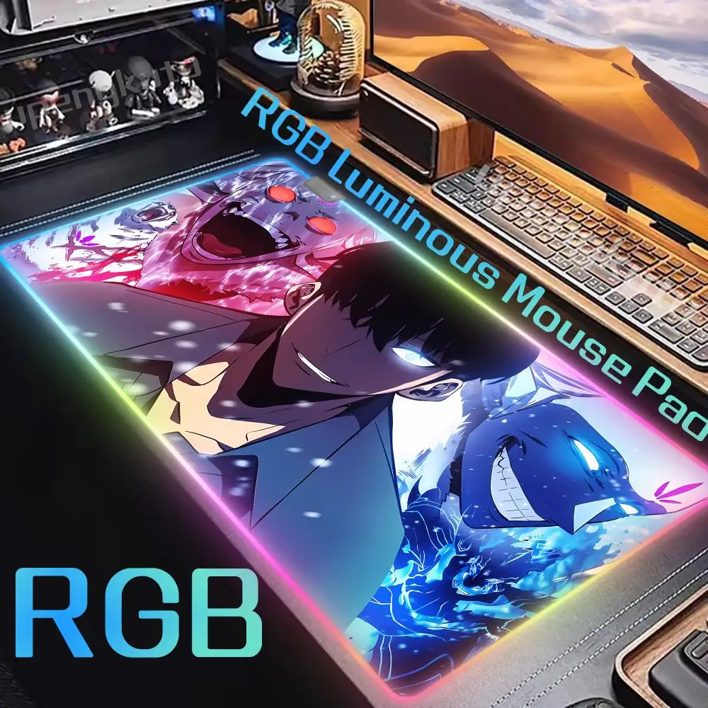 RGB коврик для мыши, компьютерный коврик, нескользящий резиновый коврик с блокировкой края, крутой коврик для мыши, популярный коврик XXL 900x400 Solo Leveling, сезон 2, настольный коврик для мыши
RGB коврик для мыши, компьютерный коврик, нескользящий резиновый коврик с блокировкой края, крутой коврик для мыши, популярный коврик XXL 900x400 Solo Leveling, сезон 2, настольный коврик для мыши