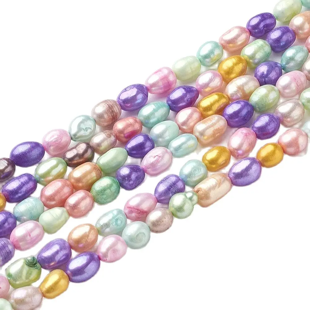 20Pcs 5~6mm Dyed Natural Cultured Freshwater Pearl Beads Mixed Color for DIY Bracelet Necklace Jewelry Making Accessories
20Pcs 5~6mm Dyed Natural Cultured Freshwater Pearl Beads Mixed Color for DIY Bracelet Necklace Jewelry Making Accessories