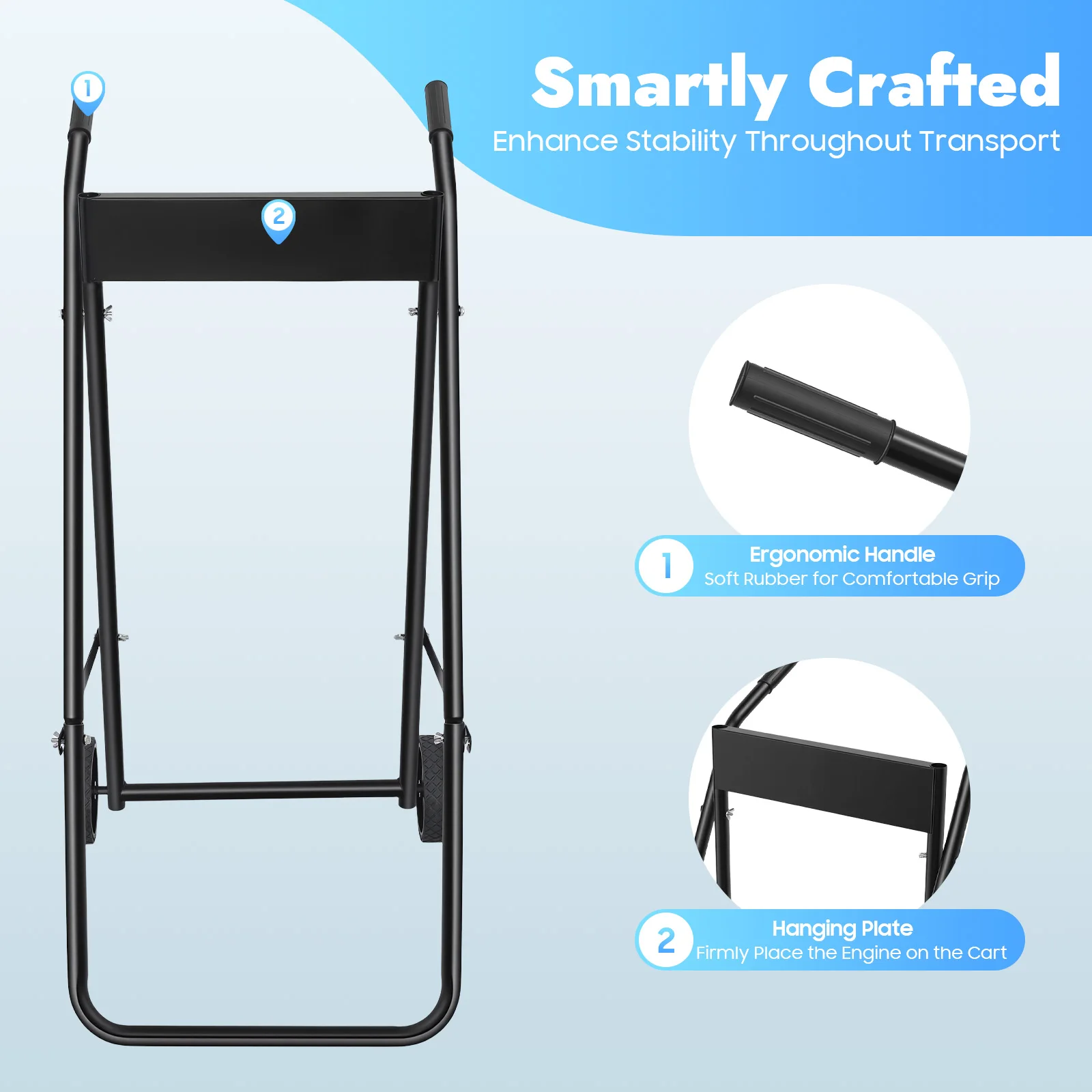 Outboard Boat Motor Cart Folding Portable Multi-purposed Engine Carrier for Transferring, Maintaining, Repairing Outboard Motors
Outboard Boat Motor Cart Folding Portable Multi-purposed Engine Carrier for Transferring, Maintaining, Repairing Outboard Motors