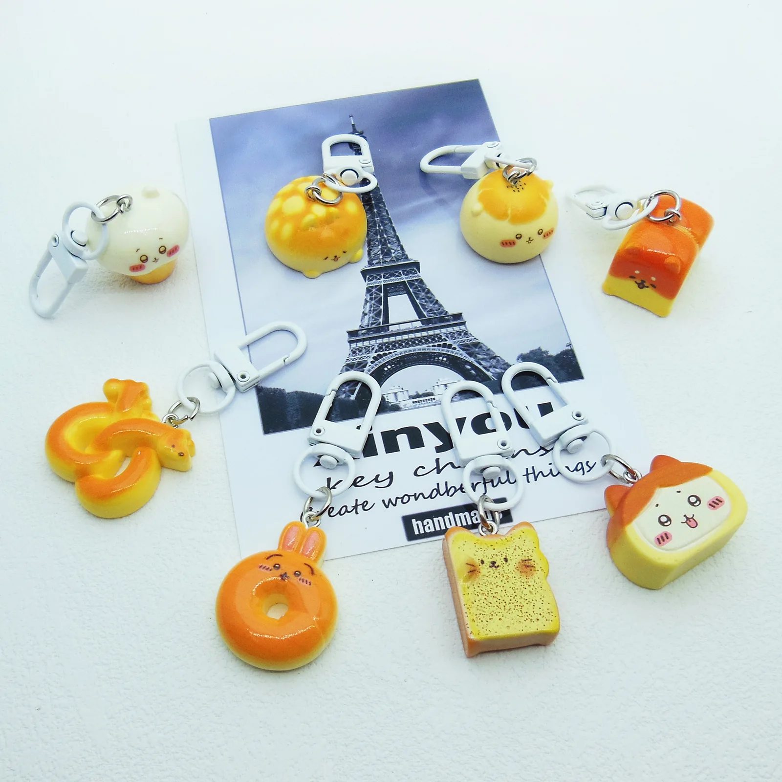 Kawaii Chiikawas Dessert Bread Keychain Cute Food-themed Resin Bag Charm, Creative Snack Pendant for Fans
Kawaii Chiikawas Dessert Bread Keychain Cute Food-themed Resin Bag Charm, Creative Snack Pendant for Fans