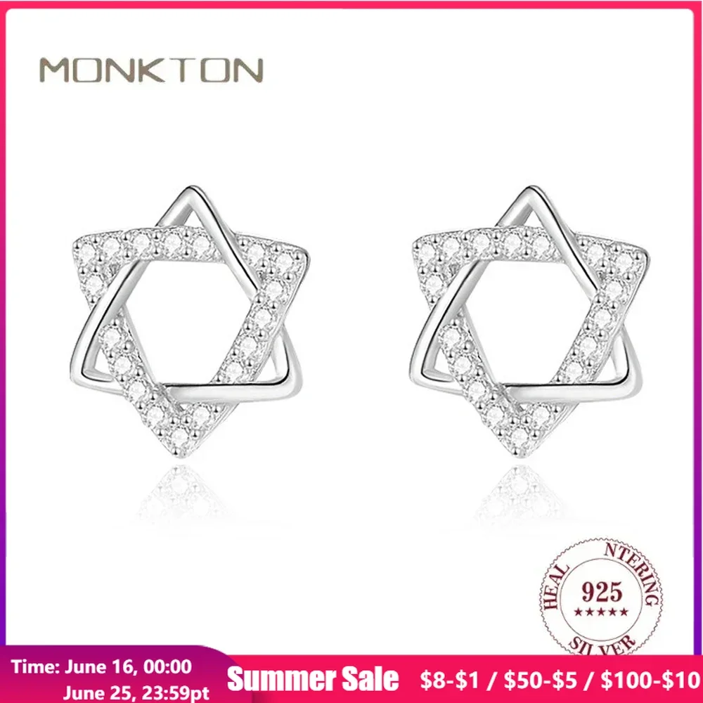 Monkton S999 Sterling Silver Fashion Hexagonal Star Earrings for Women Shiny Star Stud Earring Jewelry for Woman Aretes De Mujer
Monkton S999 Sterling Silver Fashion Hexagonal Star Earrings for Women Shiny Star Stud Earring Jewelry for Woman Aretes De Mujer