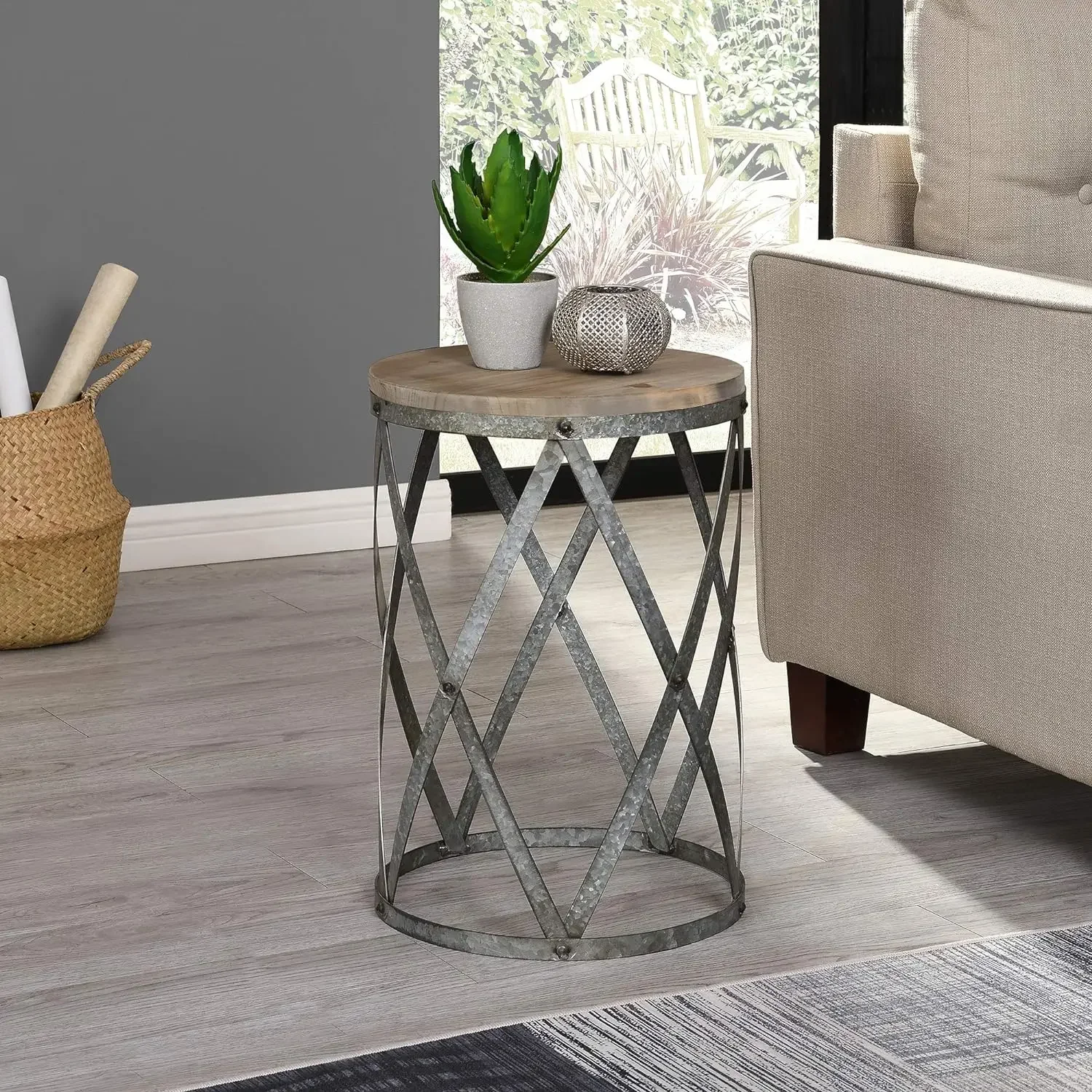 Co.® Westbrook Farmhouse Cottage Galvanized Table, American Crafted, Weathered Brown, 13.5 x 13.5 x 20 ,
Co.® Westbrook Farmhouse Cottage Galvanized Table, American Crafted, Weathered Brown, 13.5 x 13.5 x 20 ,