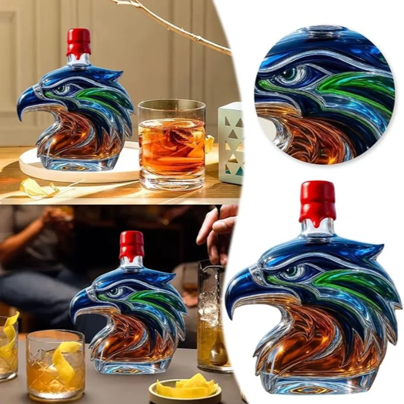 Новинка, бутылка для виски Seahawk, 3d графин с головой орла, многофункциональный контейнер для вина для любителей и коллекционеров, стеклянная посуда, предметы
Новинка, бутылка для виски Seahawk, 3d графин с головой орла, многофункциональный контейнер для вина для любителей и коллекционеров, стеклянная посуда, предметы