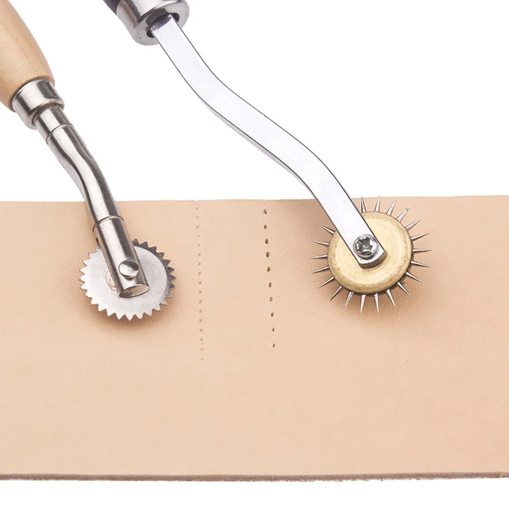 2Pcs Overstitch Wheel Toothed Cloth Wheel Wooden Handle Professional Tailor Sewing Tool DIY Handcraft Cross-Stitch Scanning Line
2Pcs Overstitch Wheel Toothed Cloth Wheel Wooden Handle Professional Tailor Sewing Tool DIY Handcraft Cross-Stitch Scanning Line