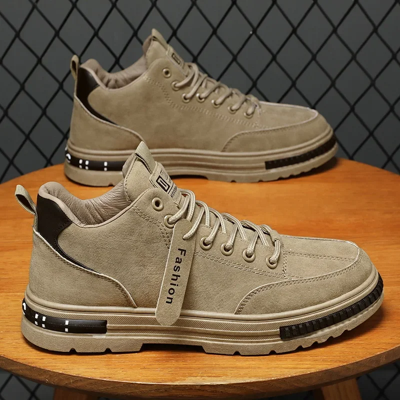 Genuine Suede Leather Men Loafers Casual Shoes Men Sneakers Lace Up Oxford Outdoor Jogging Shoes Board Safety Shoes
Genuine Suede Leather Men Loafers Casual Shoes Men Sneakers Lace Up Oxford Outdoor Jogging Shoes Board Safety Shoes