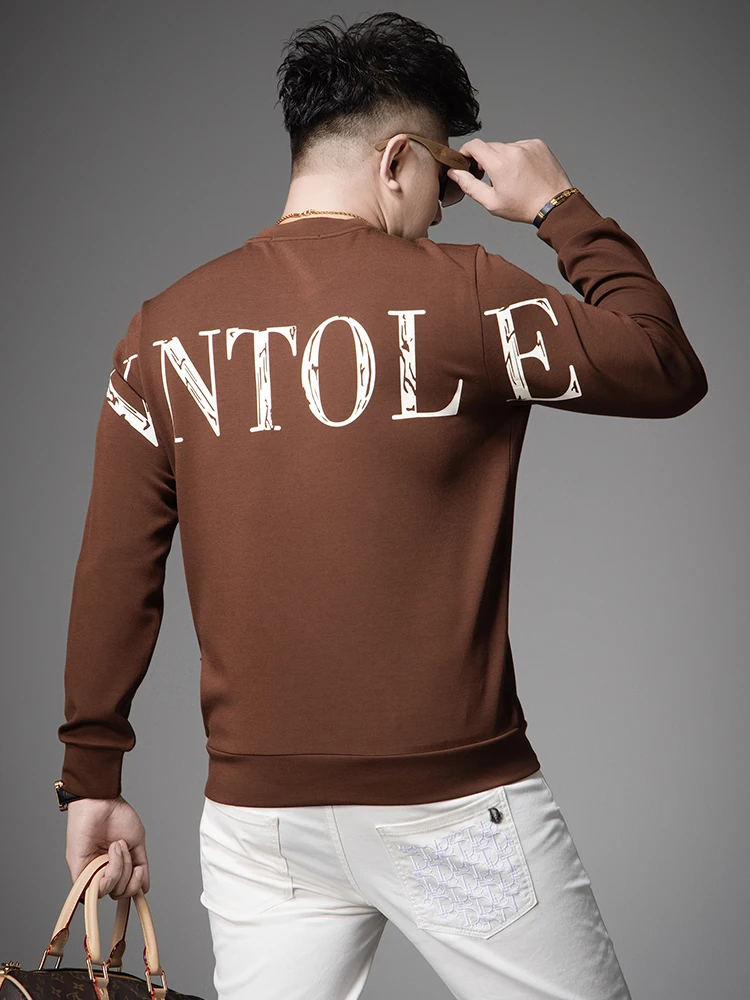 Мужская толстовка из шерстяной смеси с длинным рукавом, с капюшоном, с буквенным принтом, повседневный топ, теплая верхняя одежда, приталенный крой, молодежная мода, осень-зима
Мужская толстовка из шерстяной смеси с длинным рукавом, с капюшоном, с буквенным принтом, повседневный топ, теплая верхняя одежда, приталенный крой, молодежная мода, осень-зима