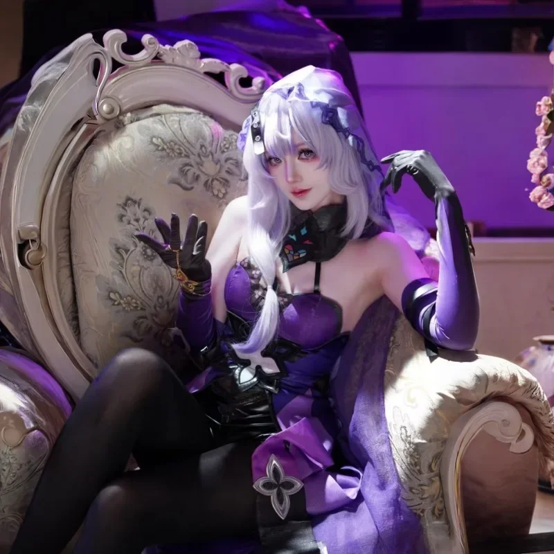 Black Swan Cosplay Honkai Star Rail Purple Sexy Costume Full Set Women Elegant New Year Clothes Halloween Carnival Party Adults
Black Swan Cosplay Honkai Star Rail Purple Sexy Costume Full Set Women Elegant New Year Clothes Halloween Carnival Party Adults