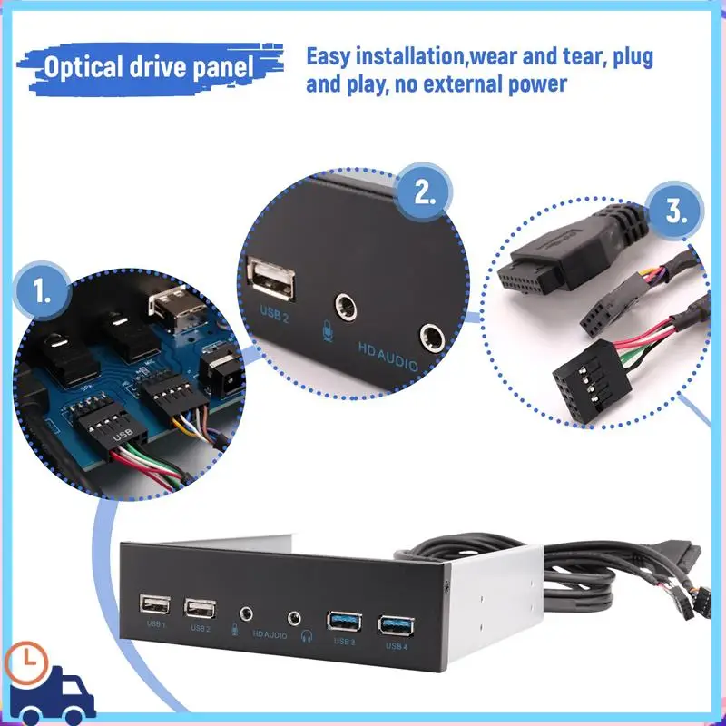 Latest 5.25 Inch Desktop Pc Case Internal Front Panel Usb Hub 2 Ports Usb 3.0 And 2 Ports Usb 2.0 With Hd Audio Port 20 Pin Conn
Latest 5.25 Inch Desktop Pc Case Internal Front Panel Usb Hub 2 Ports Usb 3.0 And 2 Ports Usb 2.0 With Hd Audio Port 20 Pin Conn