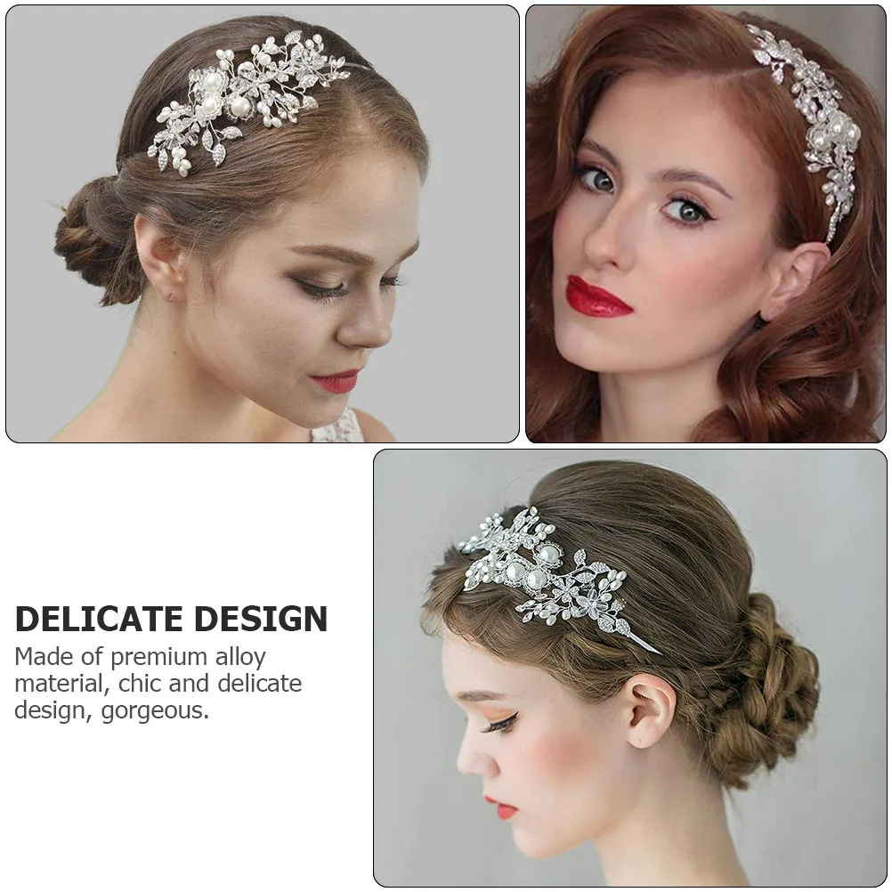 Hair Bands Bride Hairband Wedding Headbands Pearl Bridal Headpiece Elegant Accessories White Pearl Studs Earrings Tiara Crown
Hair Bands Bride Hairband Wedding Headbands Pearl Bridal Headpiece Elegant Accessories White Pearl Studs Earrings Tiara Crown
