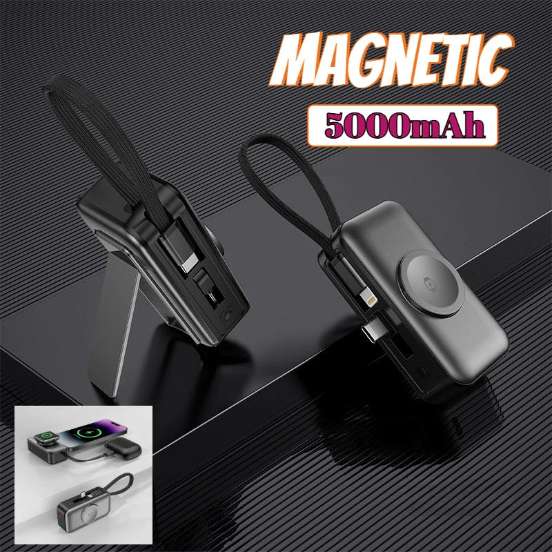 Портативное беспроводное мини-банк питания «три в одном», 5000 мАч, беспроводное зарядное устройство Type-C Lightning, внешний аккумулятор для Xiaomi IPhone
Портативное беспроводное мини-банк питания «три в одном», 5000 мАч, беспроводное зарядное устройство Type-C Lightning, внешний аккумулятор для Xiaomi IPhone