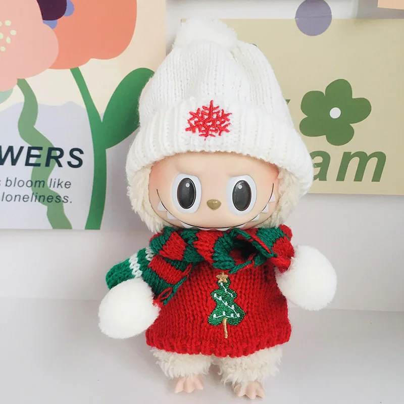 Clothes For 15/17cm Labubu Charms 1st-3rd Gen Christmas Hat Knitted Sweater Snowflake Hat Christmas Tree Apparel
Clothes For 15/17cm Labubu Charms 1st-3rd Gen Christmas Hat Knitted Sweater Snowflake Hat Christmas Tree Apparel