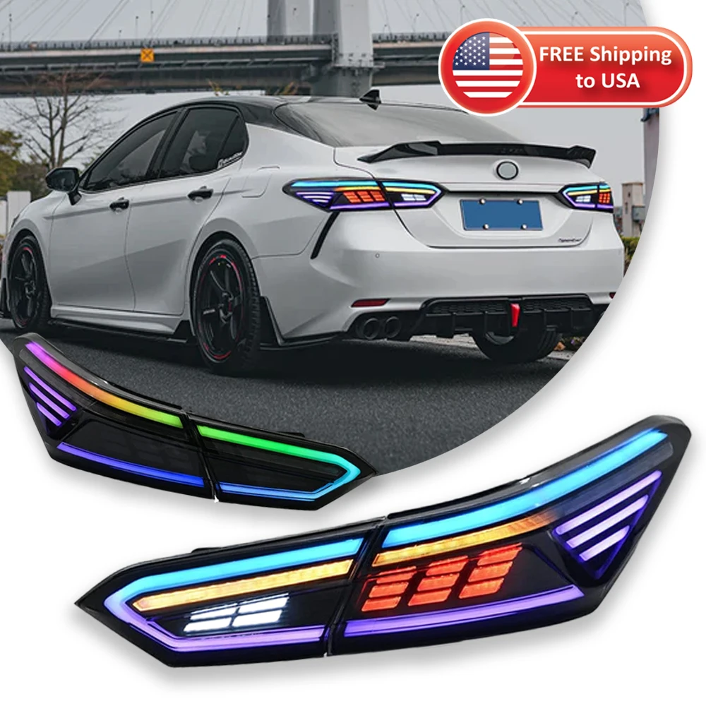 Автомобильный фонарь TYPY для Toyota Camry Taillihgt RGB 2018-2023, светодиодный проектор, задний фонарь, дневные ходовые огни, автомобильные аксессуары
Автомобильный фонарь TYPY для Toyota Camry Taillihgt RGB 2018-2023, светодиодный проектор, задний фонарь, дневные ходовые огни, автомобильные аксессуары