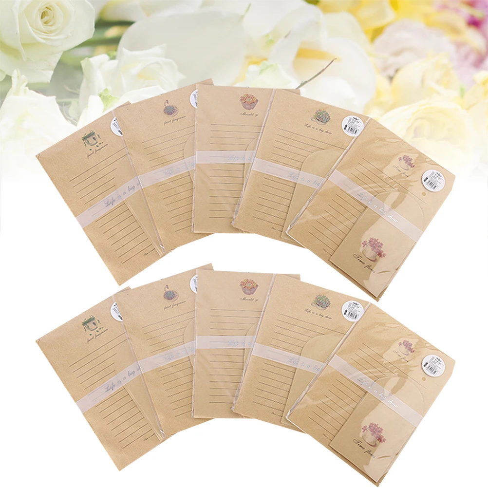10 Sets Letter Paper Envelop Package Premium Quality Eco Friendly Beautiful Design Attractive Elegant Stationery
10 Sets Letter Paper Envelop Package Premium Quality Eco Friendly Beautiful Design Attractive Elegant Stationery