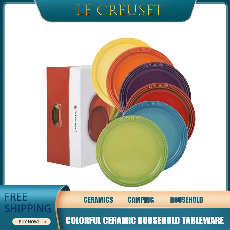 Набор керамических обеденных тарелок Le Creuset прохладного цвета, устойчивая к высоким температурам 18 см/23 см, овощная тарелка, кухонная обеденная посуда
Набор керамических обеденных тарелок Le Creuset прохладного цвета, устойчивая к высоким температурам 18 см/23 см, овощная тарелка, кухонная обеденная посуда