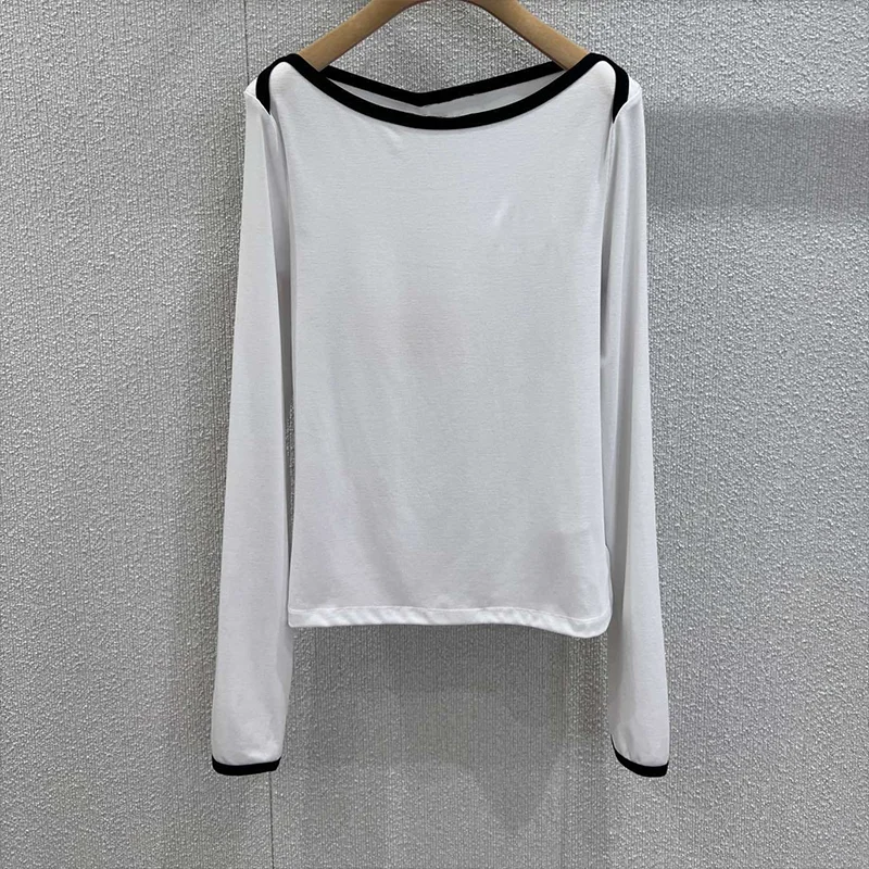 Высококачественная женская футболка с длинными рукавами и вышитыми буквами, облегающая рубашка с базовым слоем 2580642
Высококачественная женская футболка с длинными рукавами и вышитыми буквами, облегающая рубашка с базовым слоем 2580642