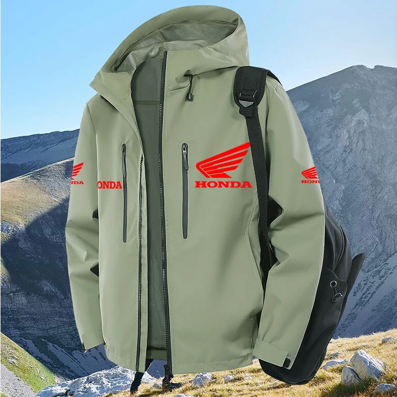 Honda Men's Parka Mountain Hooded Jacket Outdoor Camping Hiking Windproof and Waterproof Multi-Zipper Warmth-Resistant Coat
Honda Men's Parka Mountain Hooded Jacket Outdoor Camping Hiking Windproof and Waterproof Multi-Zipper Warmth-Resistant Coat