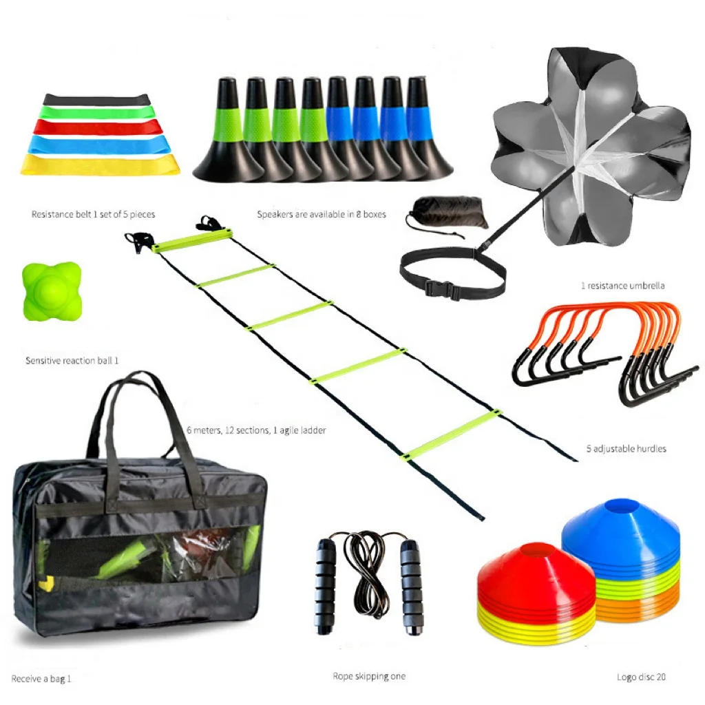 Football Training Equipment Competition Set Resistance Umbrella Obstacle Crossing Frame Agile Ladder Sign Plate
Football Training Equipment Competition Set Resistance Umbrella Obstacle Crossing Frame Agile Ladder Sign Plate