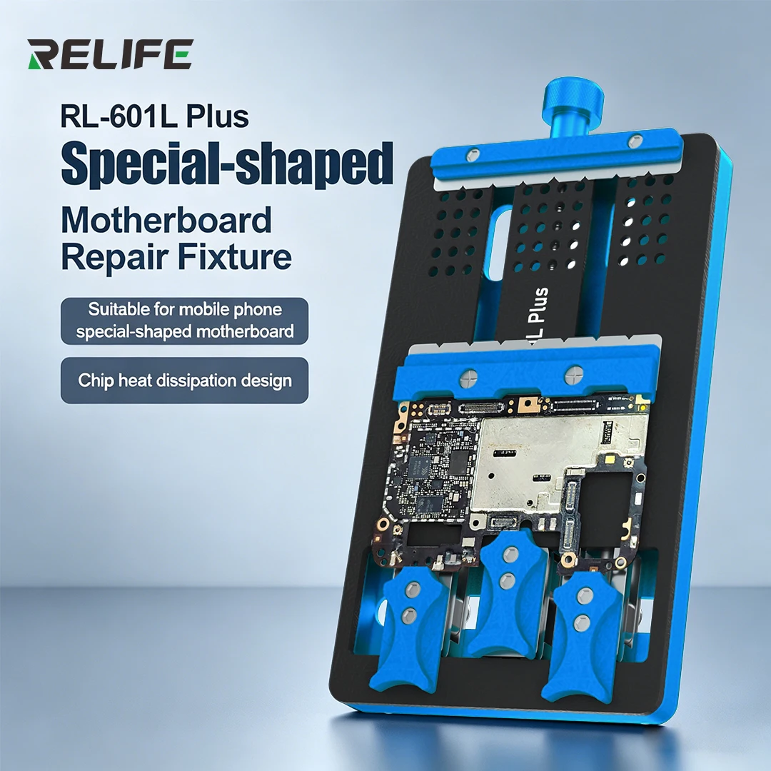 RELIFE RL-601L PLUS Universal PCB Board Holder Mobile Phone Motherboard Fixture CPU IC Chip BGA Soldering Glue Clean Clamping
RELIFE RL-601L PLUS Universal PCB Board Holder Mobile Phone Motherboard Fixture CPU IC Chip BGA Soldering Glue Clean Clamping