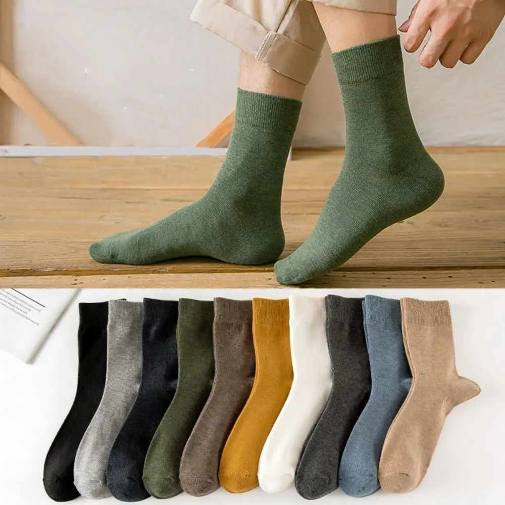 Elastic Solid Color Men's Mid-tube Socks Non-Slip Patchwork Men Casual Socks Hosiery All-match Cotton Ankle Socks Winter
Elastic Solid Color Men's Mid-tube Socks Non-Slip Patchwork Men Casual Socks Hosiery All-match Cotton Ankle Socks Winter