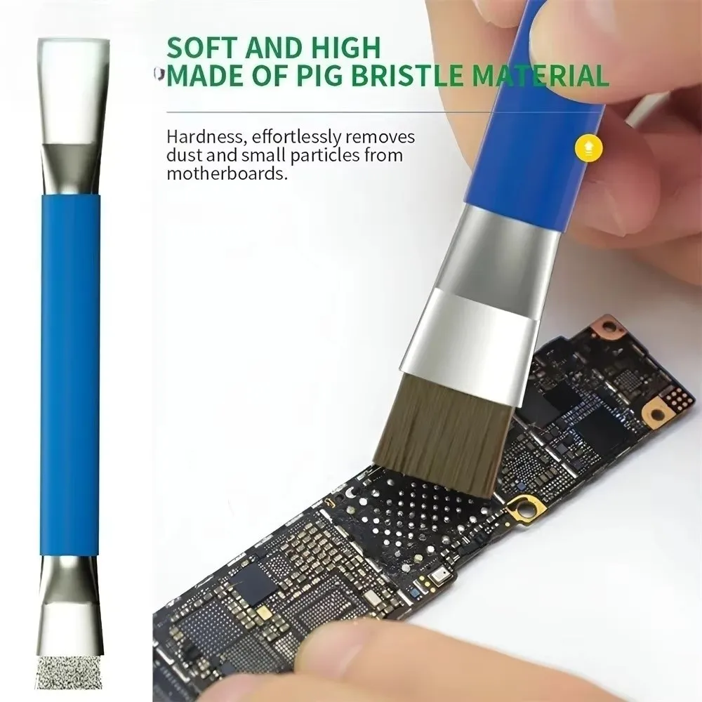 ESD Safe Safe Brush Steel Wire Brush Anti-Static Double Head Brush Precision Motherboard PCB Cleaning Brush Piano Maintenance
ESD Safe Safe Brush Steel Wire Brush Anti-Static Double Head Brush Precision Motherboard PCB Cleaning Brush Piano Maintenance