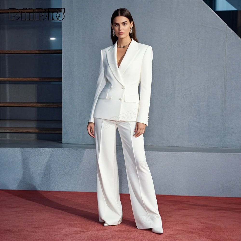 Two Pieces Formal Suit for Women, Double Breasted Blazer and Pants, Slim Fitting Jacket of Regular Length , Wide Flare Pants
Two Pieces Formal Suit for Women, Double Breasted Blazer and Pants, Slim Fitting Jacket of Regular Length , Wide Flare Pants