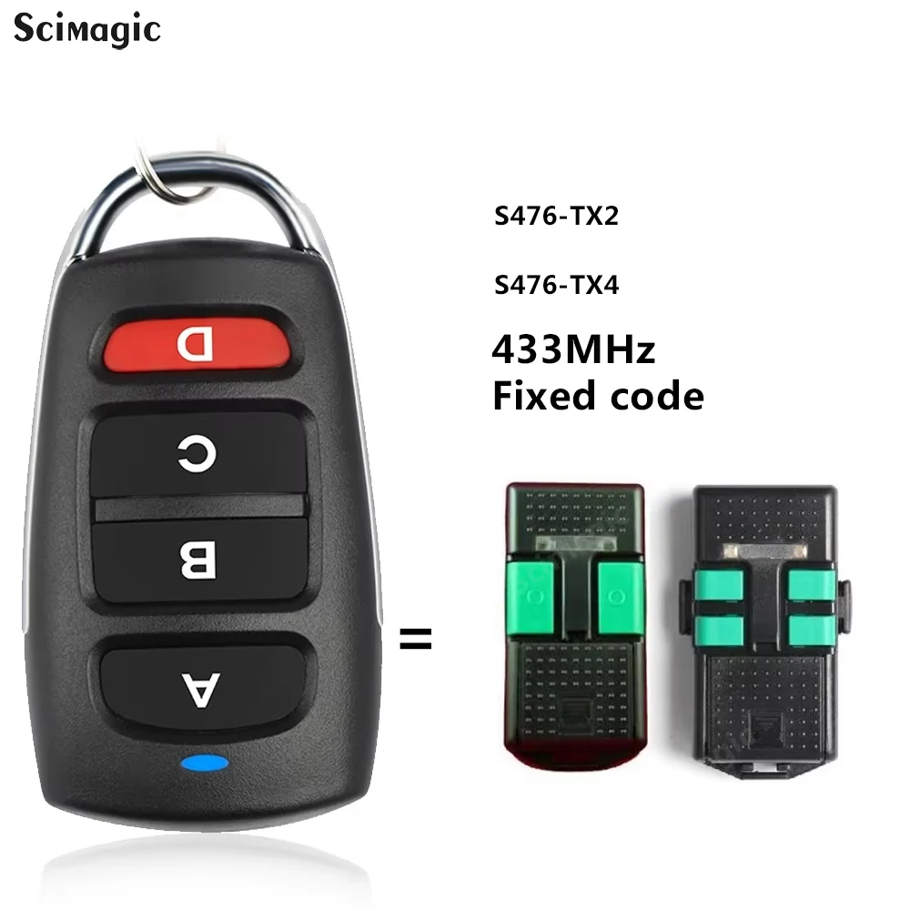 Клон S476 TX2 TX4 TRS476200 TRS476400 Гаражные ворота с дистанционным управлением 433,92 МГц с фиксированным кодом 433, копия передатчика
Клон S476 TX2 TX4 TRS476200 TRS476400 Гаражные ворота с дистанционным управлением 433,92 МГц с фиксированным кодом 433, копия передатчика