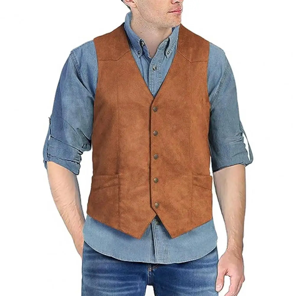 Men Suit Vest V-Neck Sleeveless Single Breasted Slim Fit Waistcoat With Pockets Solid Color Formal Business Elegant Vest Coat
Men Suit Vest V-Neck Sleeveless Single Breasted Slim Fit Waistcoat With Pockets Solid Color Formal Business Elegant Vest Coat
