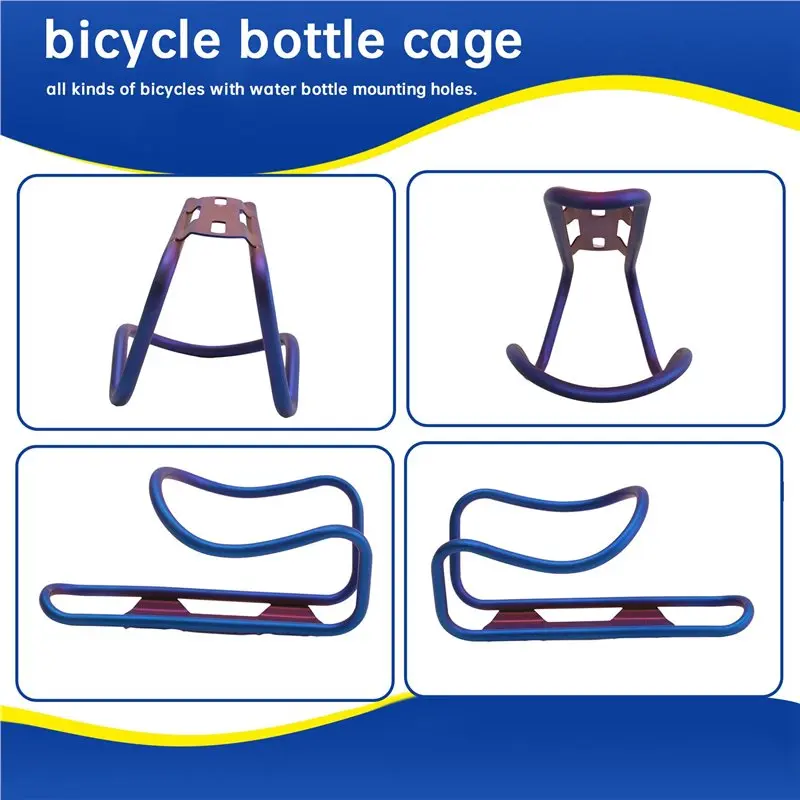 ABJM-2X Bicycle Kettle Rack Titanium Alloy Hollow Riding Water Bottle Cage Holder Bike Cycling Accessories Blue
ABJM-2X Bicycle Kettle Rack Titanium Alloy Hollow Riding Water Bottle Cage Holder Bike Cycling Accessories Blue