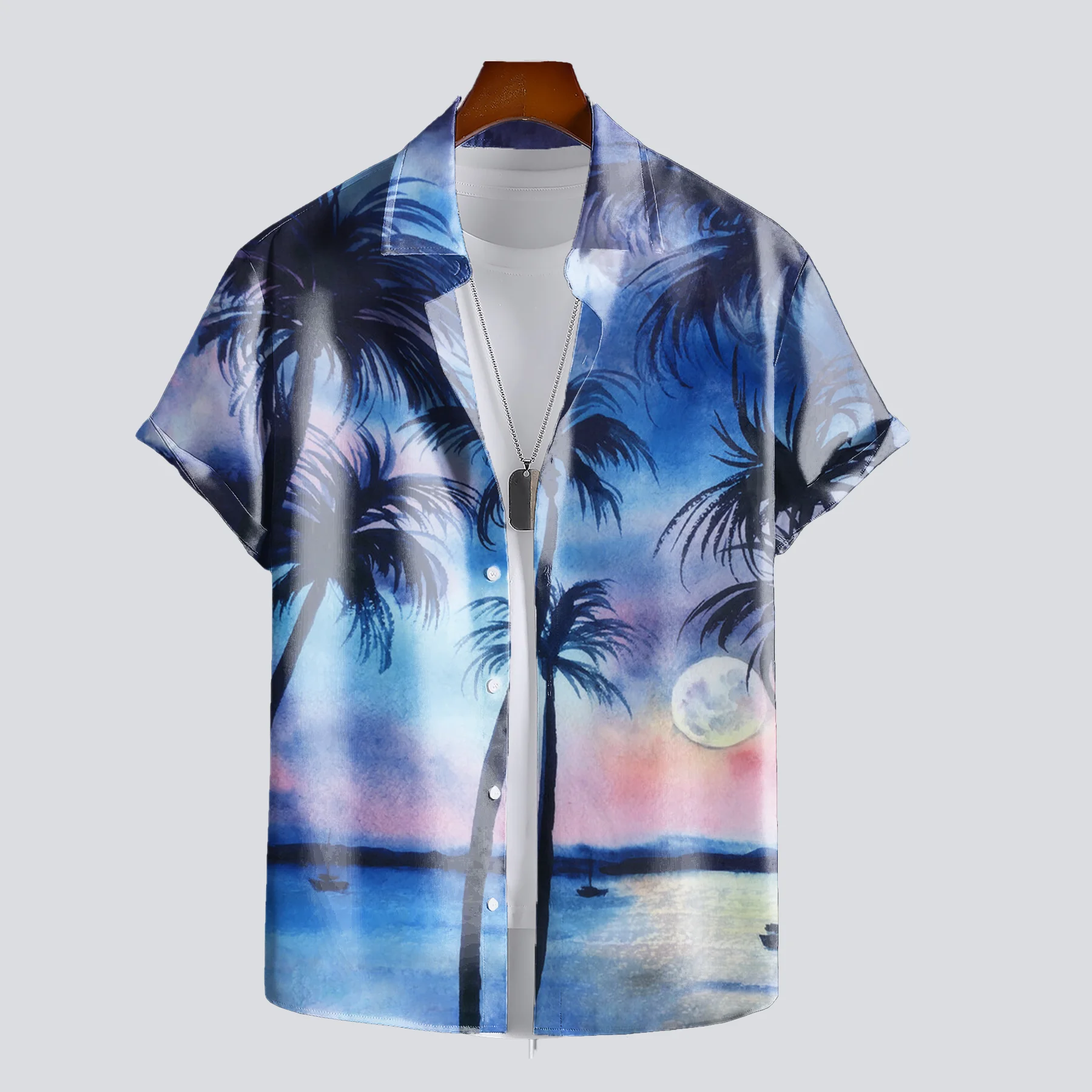 Men's Summer 3D Printed Hawaiian Landscape Graphic Hawaiian Shirt Casual Printed Floral Short Sleeve Hawaiian Tropical Top
Men's Summer 3D Printed Hawaiian Landscape Graphic Hawaiian Shirt Casual Printed Floral Short Sleeve Hawaiian Tropical Top