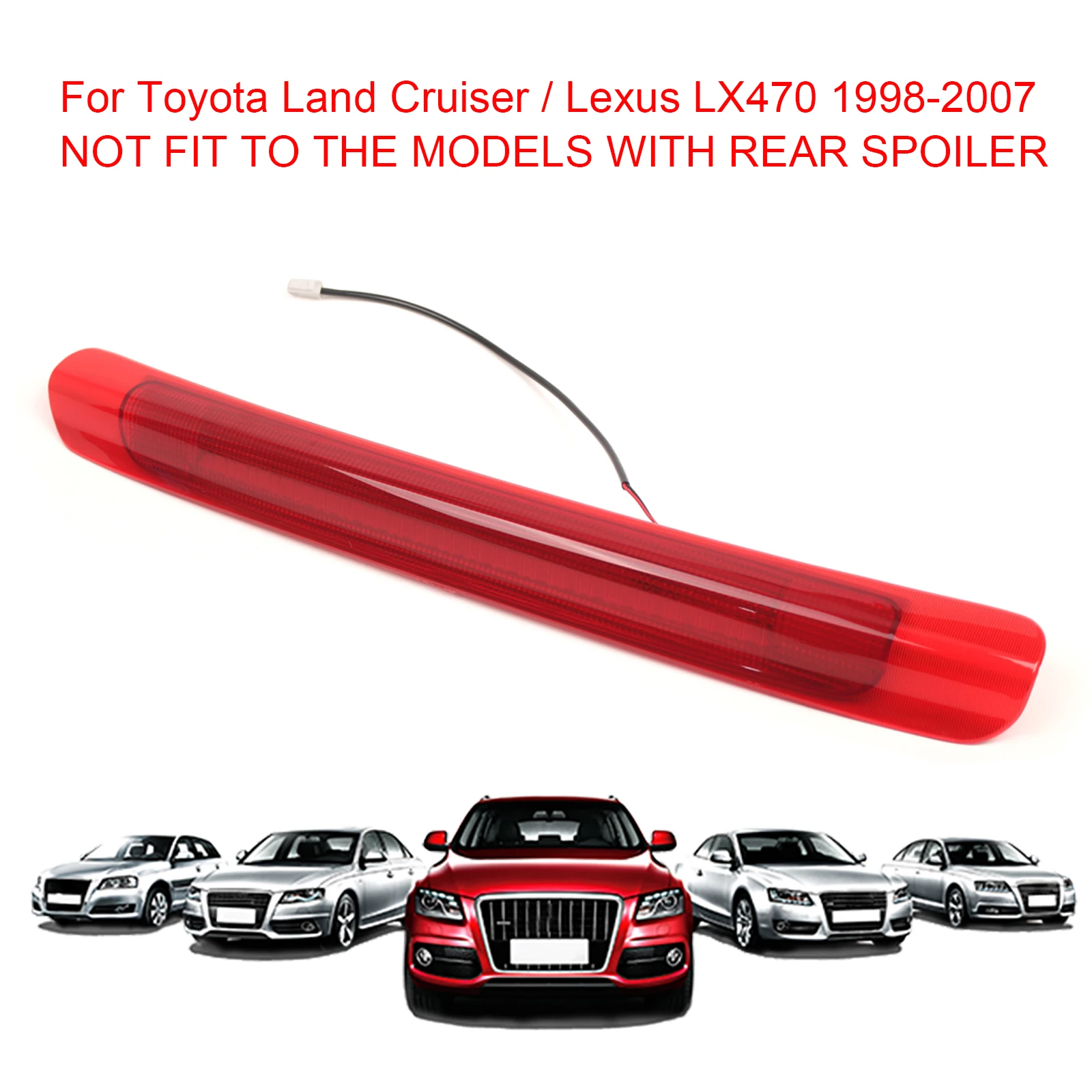 High Mount Stop Light 81570-60062 High Mount Stop Lamp for for Toyota Land Cruiser/for Lexus LX470 1998-07
High Mount Stop Light 81570-60062 High Mount Stop Lamp for for Toyota Land Cruiser/for Lexus LX470 1998-07