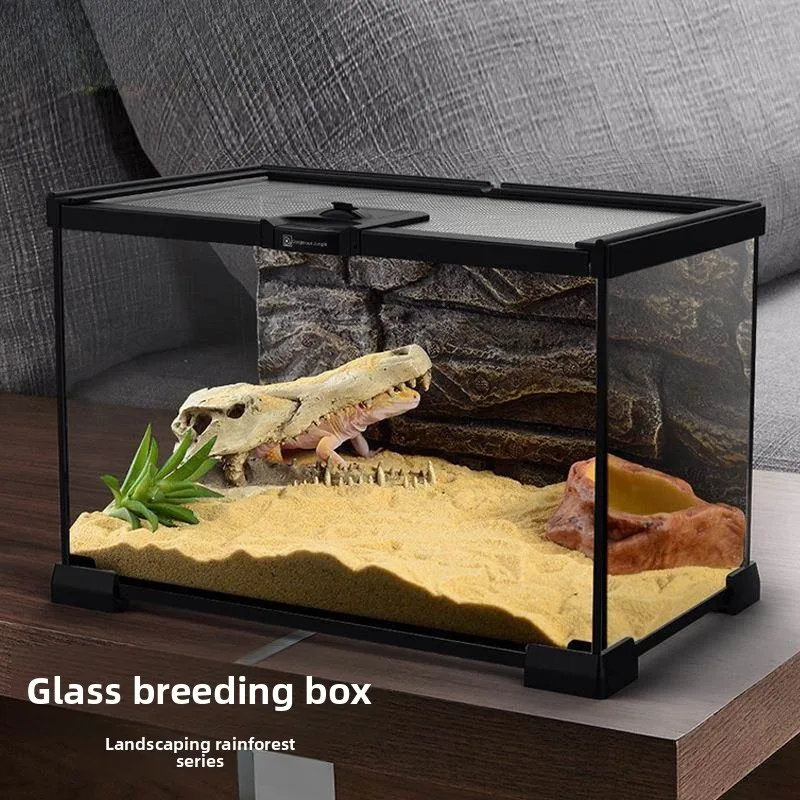 Glass Climbing Tank Lizard Snake Beetle Turtle Tortoise Climbing Pet Reptile Horned Frog Feeding Box
Glass Climbing Tank Lizard Snake Beetle Turtle Tortoise Climbing Pet Reptile Horned Frog Feeding Box