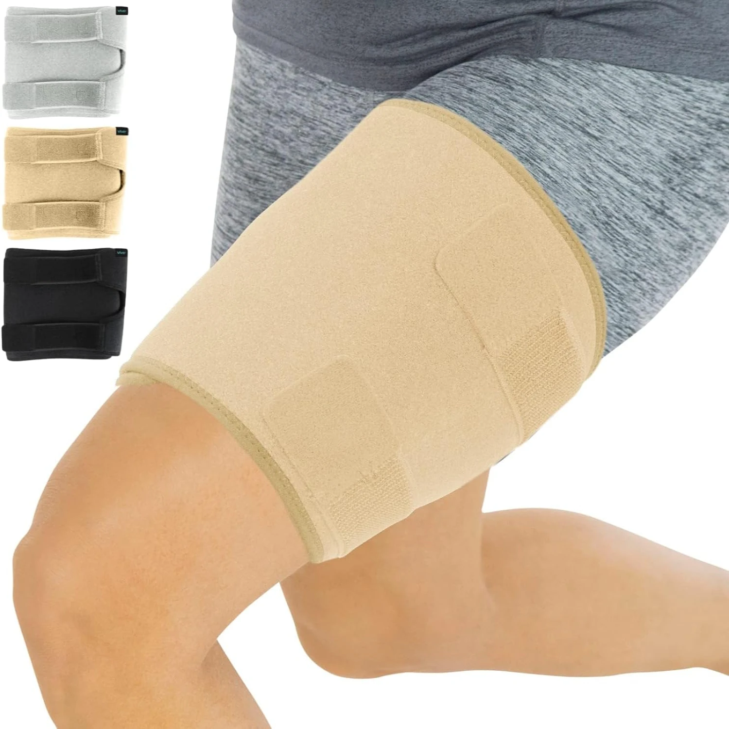 Thigh & Hamstring Compression Sleeve Brace for Men & Women (1 pair ) - Pain Relief Wrap for Sciatica, Hip Flexor, Groin, Leg, U
Thigh & Hamstring Compression Sleeve Brace for Men & Women (1 pair ) - Pain Relief Wrap for Sciatica, Hip Flexor, Groin, Leg, U
