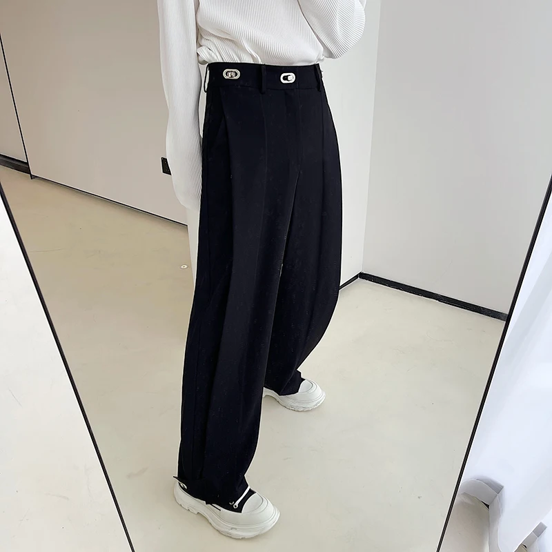 2023Mechanical Fashion Streetwear Men Casual Metal Straight Buckle Suit Pant Korean Style Vintage Youthful Trousers Black Pants
2023Mechanical Fashion Streetwear Men Casual Metal Straight Buckle Suit Pant Korean Style Vintage Youthful Trousers Black Pants