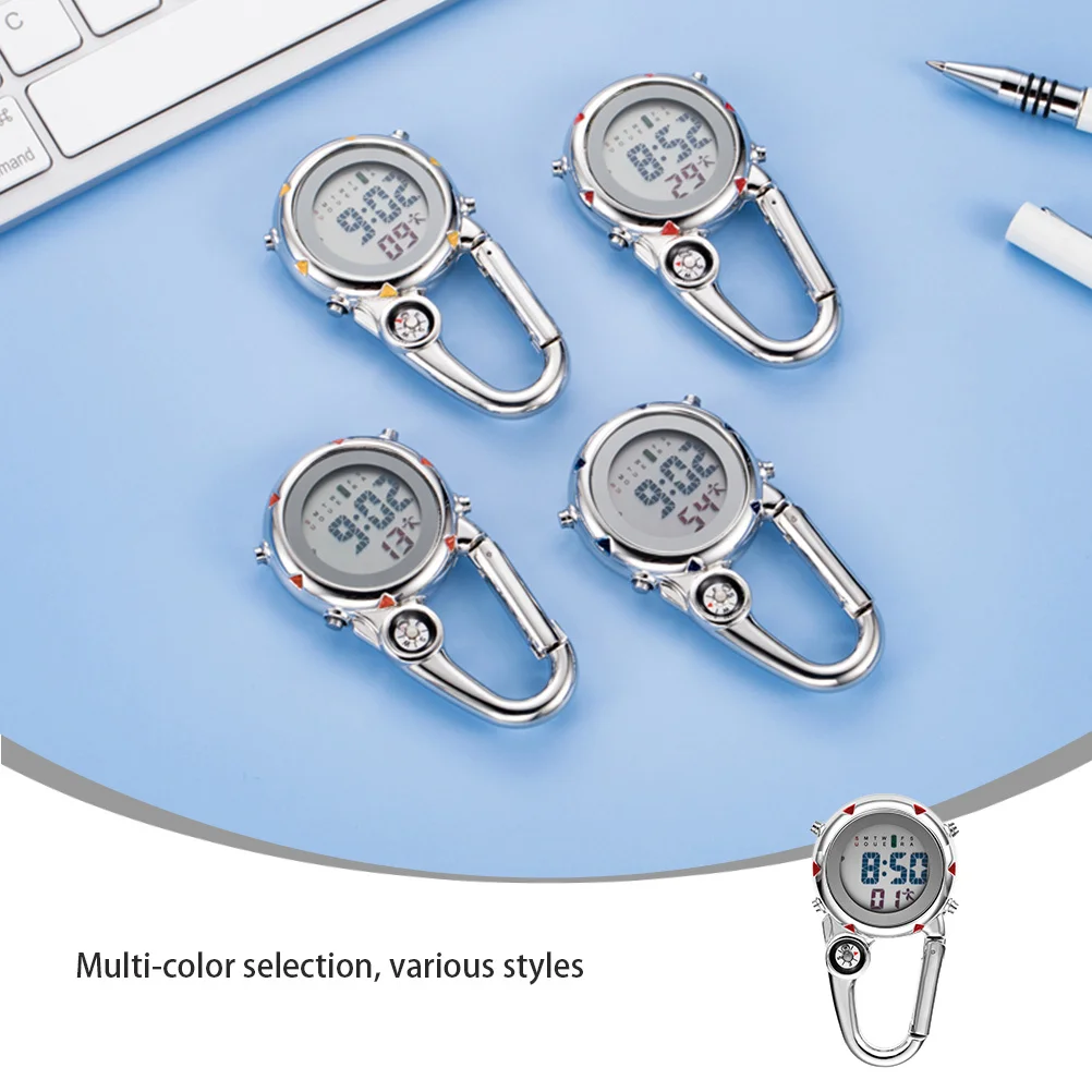 1Pcs Clip on Carabiner Watch Stainless Steel Quartz Waterproof Glow Night Light Compass for Outdoor Sports Climbing Running
1Pcs Clip on Carabiner Watch Stainless Steel Quartz Waterproof Glow Night Light Compass for Outdoor Sports Climbing Running