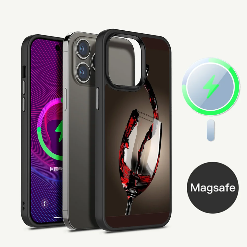 Red Wine Glass Phone Case Phone Case For iPhone 16 14 13 12 11 15 Pro Max For Magsafe Magnetic Wireless Charging Cover
Red Wine Glass Phone Case Phone Case For iPhone 16 14 13 12 11 15 Pro Max For Magsafe Magnetic Wireless Charging Cover