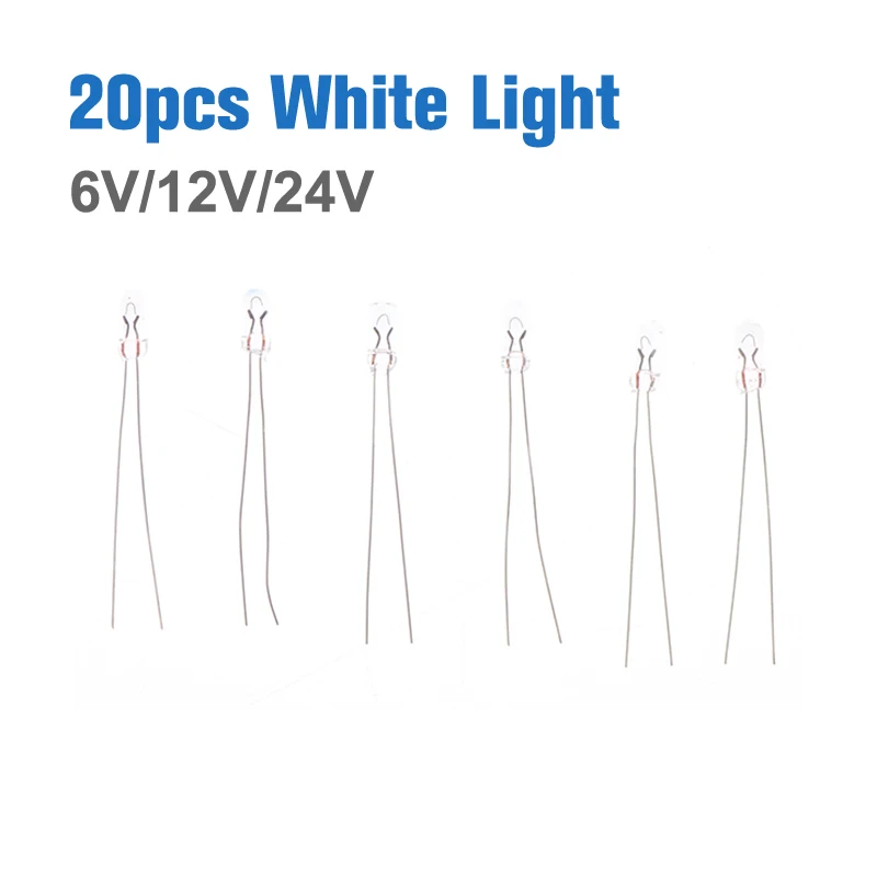 20Pcs Light Bulb Neon Bulb Micro Bulb Incandescent Filament 3mm 6V 12V 24V Light Bulbs
20Pcs Light Bulb Neon Bulb Micro Bulb Incandescent Filament 3mm 6V 12V 24V Light Bulbs