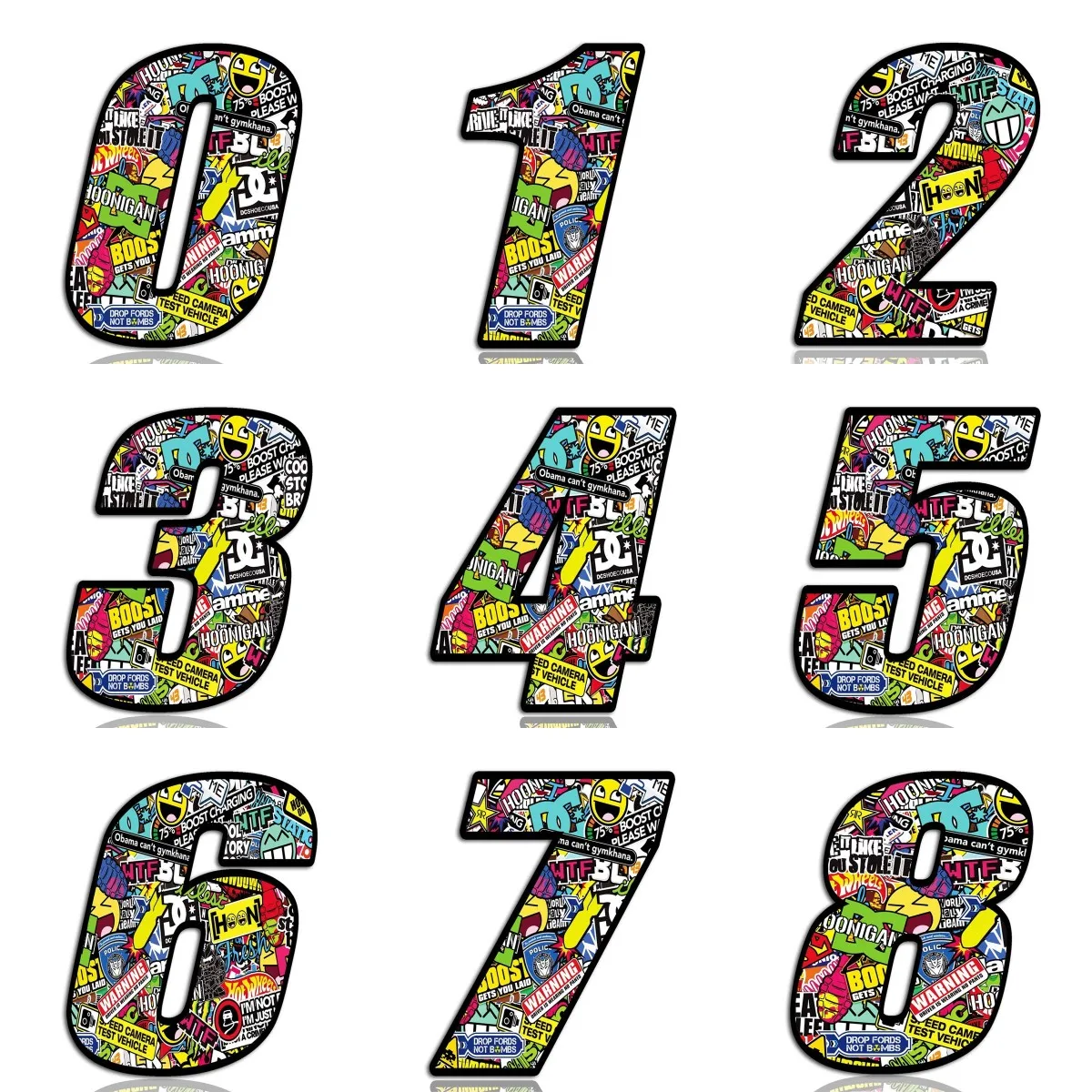 Creative Number 0123456789 Racing Motorcycle Helmet Sticker Vinyl Laptop Car Bumper Window Truck Glass Wall Bicycle Van Decal
Creative Number 0123456789 Racing Motorcycle Helmet Sticker Vinyl Laptop Car Bumper Window Truck Glass Wall Bicycle Van Decal
