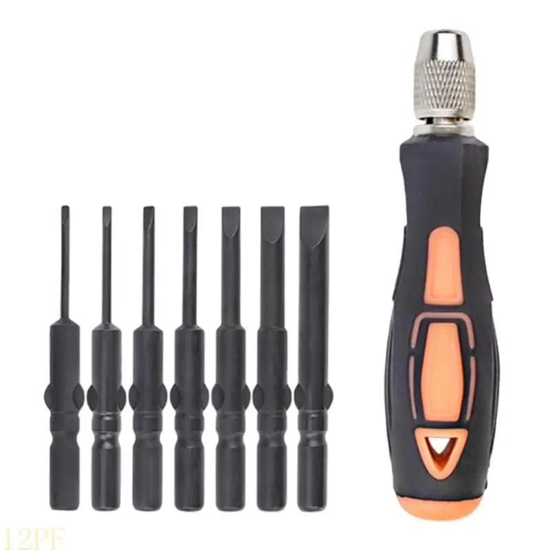 Набор отверток с круглым хвостовиком 12PF, 5 мм, черная отделка, прочная конструкция из сплава
Набор отверток с круглым хвостовиком 12PF, 5 мм, черная отделка, прочная конструкция из сплава