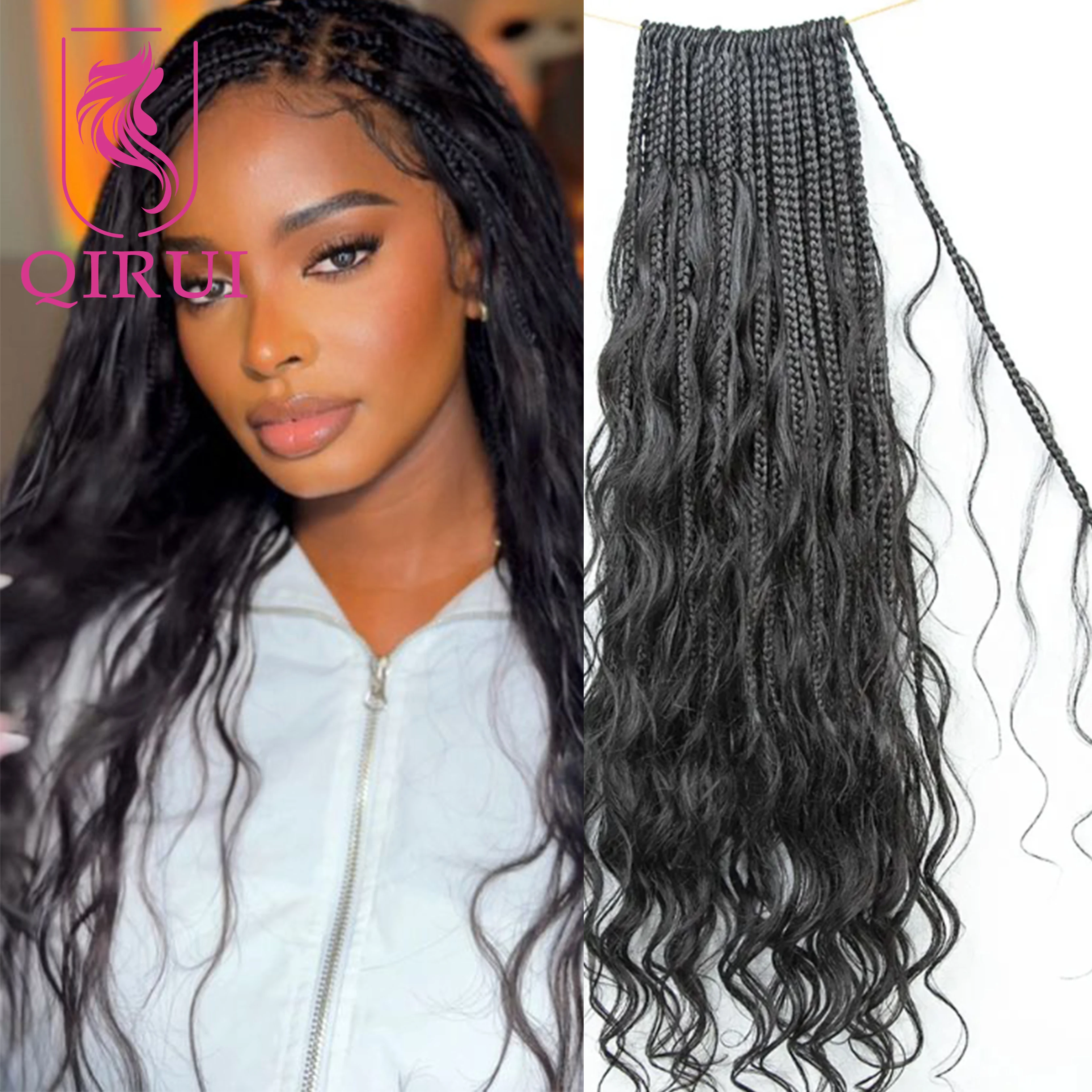 18-дюймовые свободные волнистые вязанные крючком косы в стиле бохо, человеческие волосы, предварительно заплетенные в петлю, косы в стиле бохо, вязанные крючком человеческие волосы с волнистыми концами для чернокожих женщин
18-дюймовые свободные волнистые вязанные крючком косы в стиле бохо, человеческие волосы, предварительно заплетенные в петлю, косы в стиле бохо, вязанные крючком человеческие волосы с волнистыми концами для чернокожих женщин