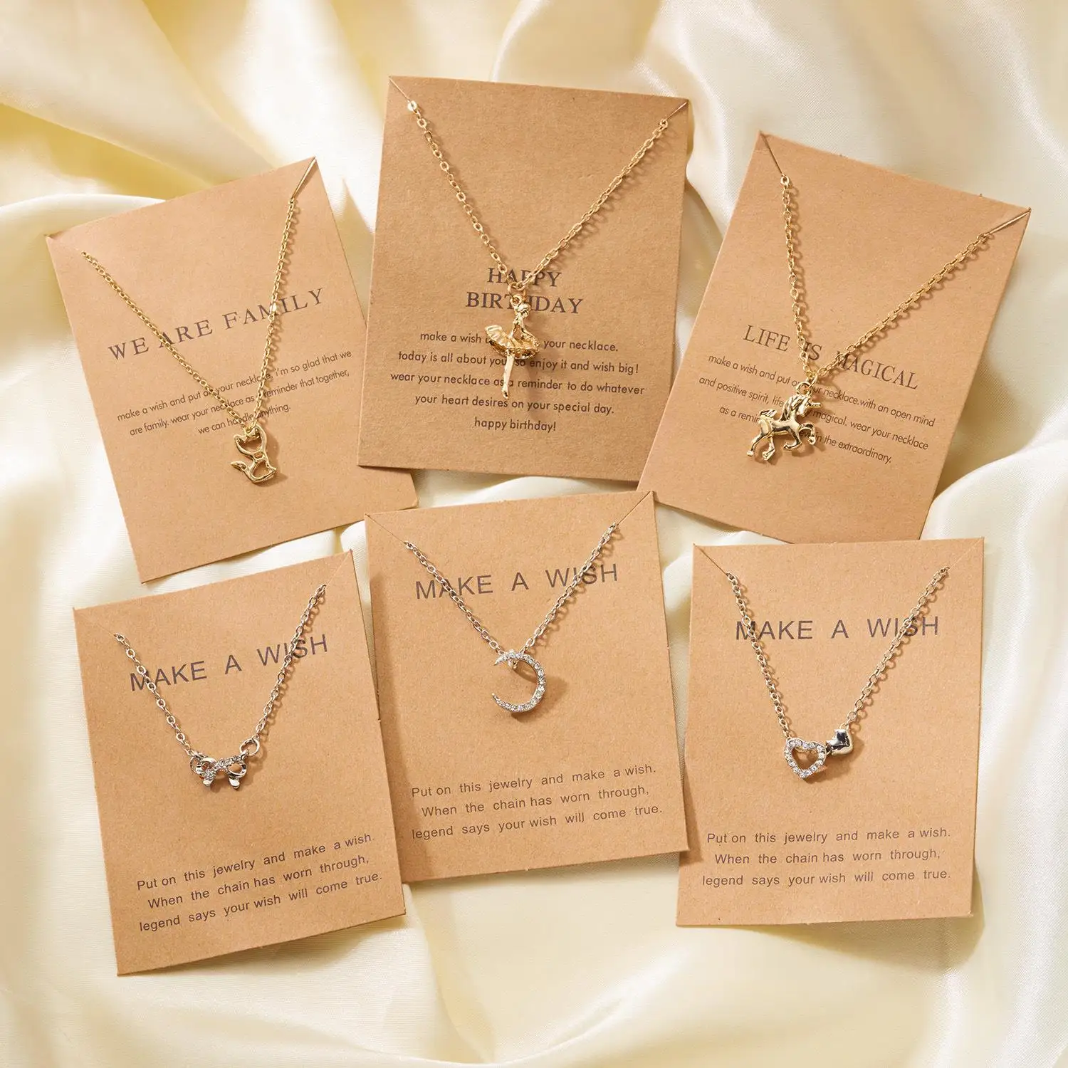 Модный слон, ожерелье, женский трансграничный милый мультфильм животных, бумажная карта Good Lu, ожерелье со слоном
Модный слон, ожерелье, женский трансграничный милый мультфильм животных, бумажная карта Good Lu, ожерелье со слоном