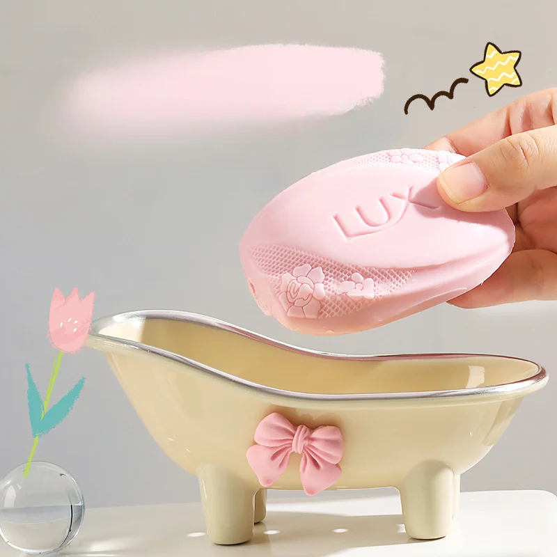 Cute Plastic Bathroom Soap Dish - Soap Holder with Creative Drainage - Bathroom Accessories Tray
Cute Plastic Bathroom Soap Dish - Soap Holder with Creative Drainage - Bathroom Accessories Tray