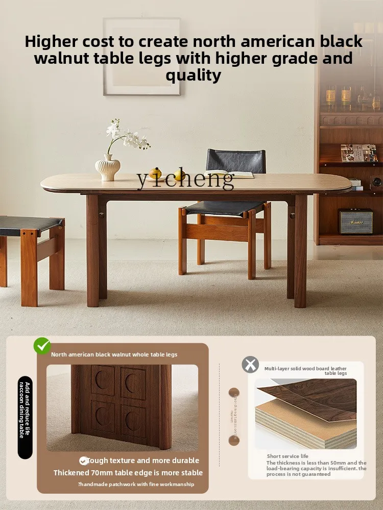 LSL Travertine Stone Dining Table North American Black Walnut Solid Wood Dining Table Home Vintage Style Desk
LSL Travertine Stone Dining Table North American Black Walnut Solid Wood Dining Table Home Vintage Style Desk